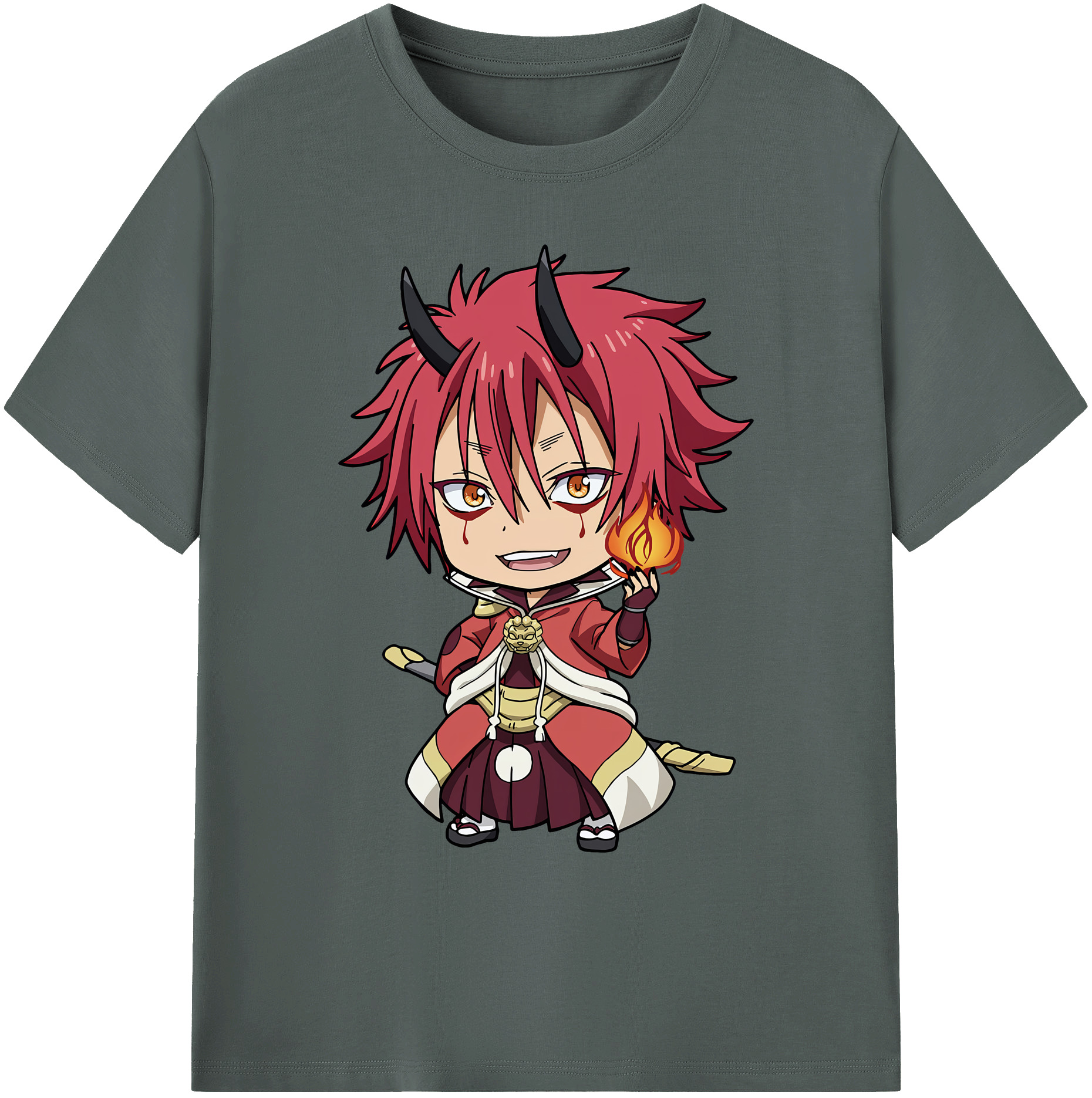 （画像用） 転スラ Regarding Reincarnated to Slime 綿100％ メンズ半袖Tシャツ｜肌触りやわらか＆通気性